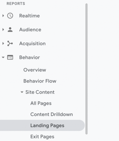 Google analytics sidebar